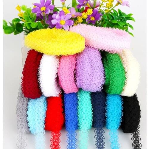 5yards Lace Trim Ribbon 15mm width DIY Sewing Craft Material Wedding Party Birthday Christmas Decorations