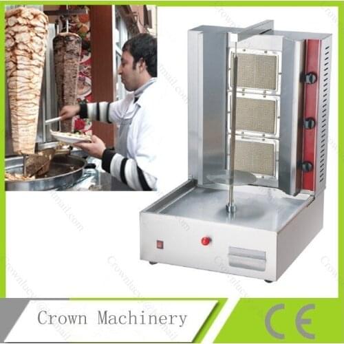 LPG gas Stainless steel kebab making machine;automatic roti maker