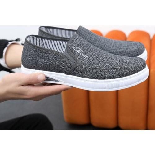 Fashion mens shoes new low-cut canvas shoes breathable lightweight casual shoes