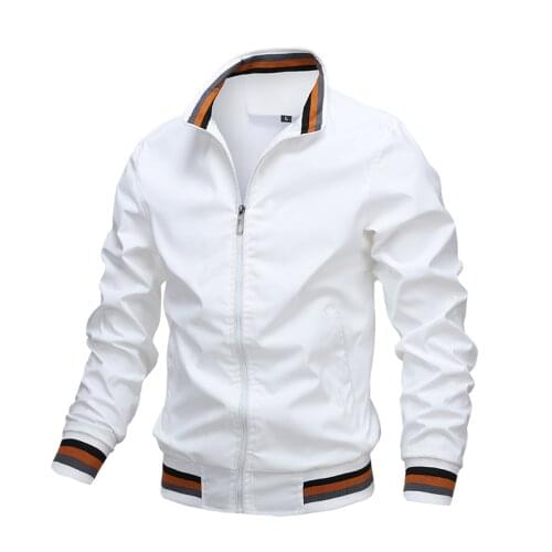 Mens Coats Jackets Fashion Men Jacket Coat Stand Collar Casual Zipper Outwear Male Slim Fit Designed Cardigan