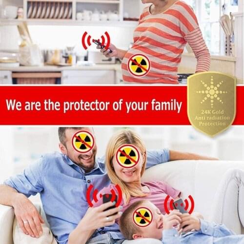 10pcs Anti Radiation Protector Shield EMF Protection Mobile Cell Phone Stickers