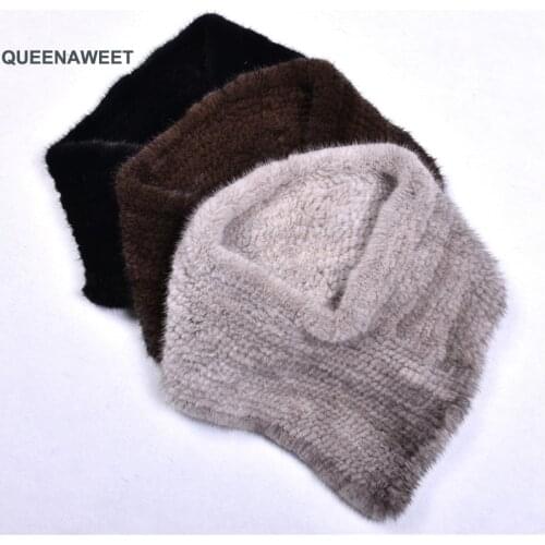 022 2019 New 100% real Mink Fur Scarf For Women Soft Winter Natural Color High Quality Ladies Fashion Real Mink Fur Shawl