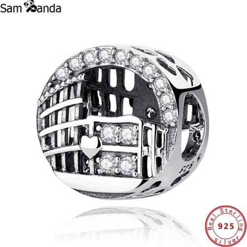Authentic100% 925 Sterling Silver 2020 Charms Roman Colosseum CZ Fit Original Bracelets Women DIY Gift Jewelry