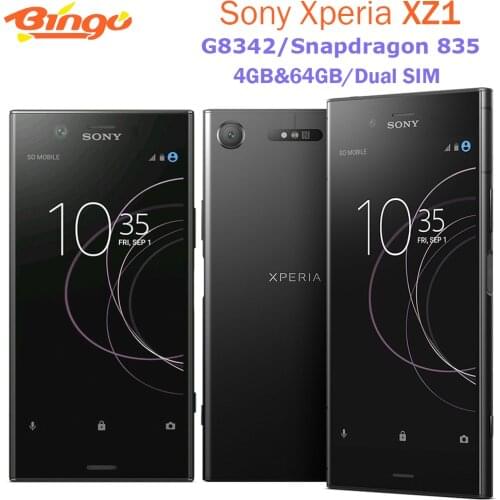 Sony Xperia XZ1 G8342 Original Unlocked 4G Dual SIM Snapdragon 835 Android Mobile Phone Octa Core 5.2" 19MP RAM 4GB ROM 64GB NFC