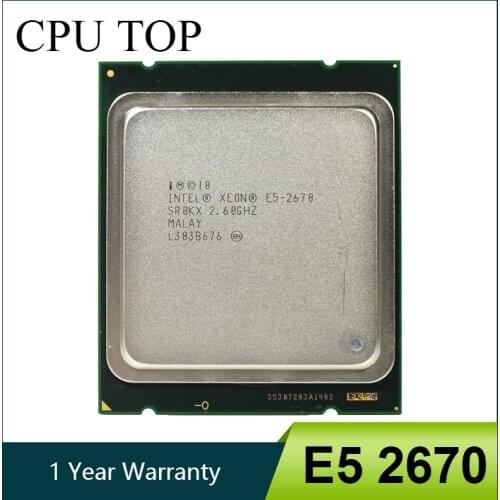 Intel Xeon E5 2670 SR0KX C2 Processor 2.6GHz 20M Cache 8.00 GT/s LGA 2011 CPU 100% normal work