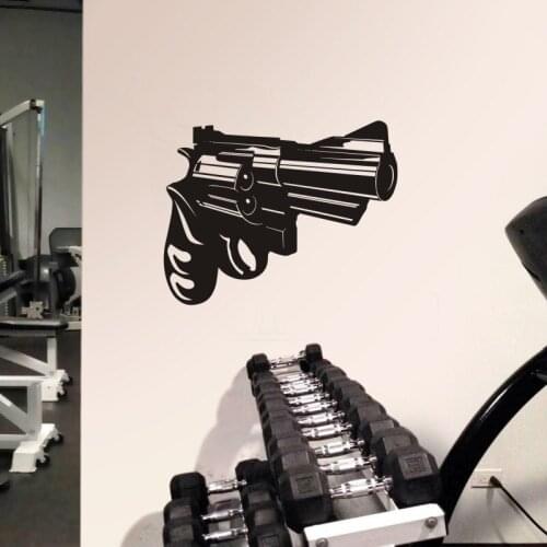 Revolver Sticker Posters Vinyl Wall Decals Pegatina Decor Mural Freedom is not Free Revolver Sticker Gun Decal