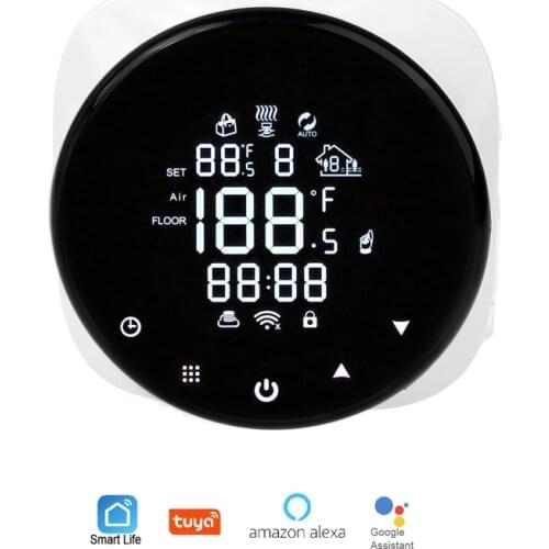 Smart Wifi Thermostat 16A Temperature Controller for Electric Floor Heating Tuya Alexa Voice Phone App Remote Control