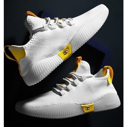 Mesh Summer Breathable White Net Shoes Trendy Shoes Mens Leather Shoes All-Match Casual Summer Mens Shoes Jelly Bottom Men