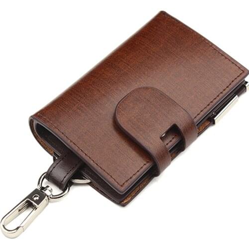 Vintage Mens womens key bag card package car trinket keyring large-capacity multifunctional waist hanging for seat ibiza leon