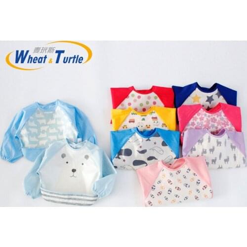 Нагрудники хлопковые для малышек Wheat turtle China At AliExpress