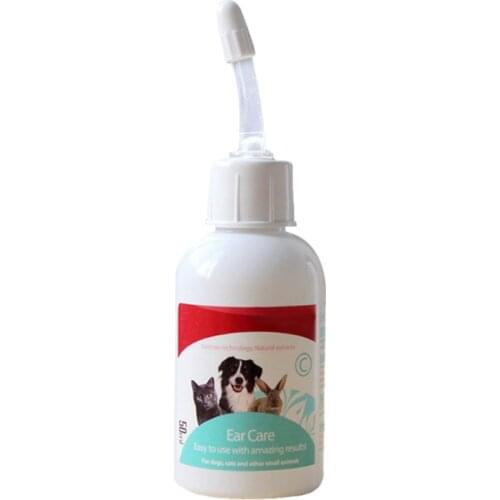 50ml Pet Cat Dog Ear Cleaning Liquid Anti-mites Pet Healthy Care Puppy Kitten Ear Against Infection Supplies
