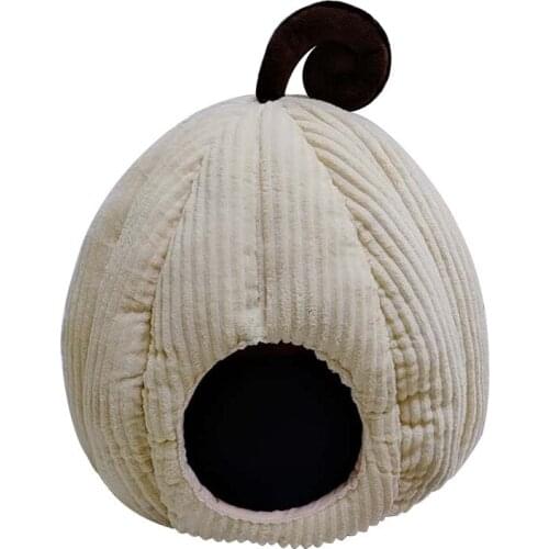 Winter Plush Pet Bed House Fluffy Washable Kennel Cat Cushion Warm Soft Sofa Sleeping Dog Mats Pet Products