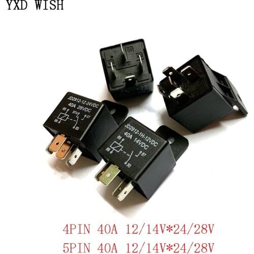 4 Pin 5 Pin 40A 12V Waterproof Car Relay Automotive Relays Mayitr Normally Open DC 12V 24V 28V for Head Light Air Conditioner