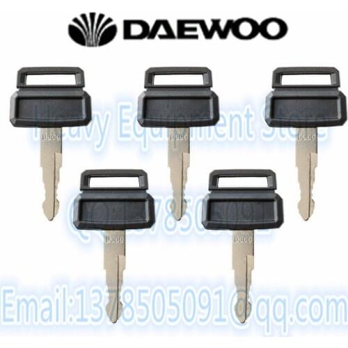 5PC D300 217200218 Key for Daewoo Excavator Models DH220 DX220 S220 DH200
