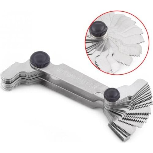 51/52Pcs Stainless Steel Thread Plug Gage 60 and 55 Degree Screw Pitch Thread Measuring Gauge Best Price