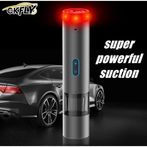 GKFLY Car Wireless Vacuum Cleaner 60W 4000Pa Handheld Car Office Household Multi-purpose Super Powerful Suction Miniature Vacuum