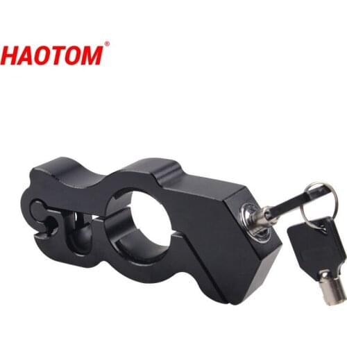 Motorcycle Handlebar Lock Grip Anti Theft Safety Locks Brake Motorbike Auto Fit Scooter ATVs Security Bike Bicycle Accessories