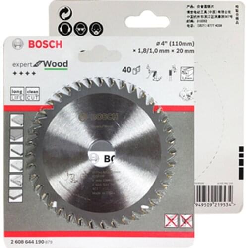 BOSCH Saw Blade Universal Woodworking Alloy Saw Blade Circular 4 inch 40 Teeth