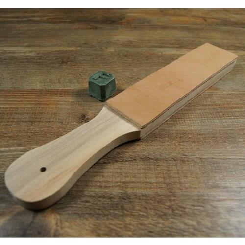 Cowhide double-sided sharpening board