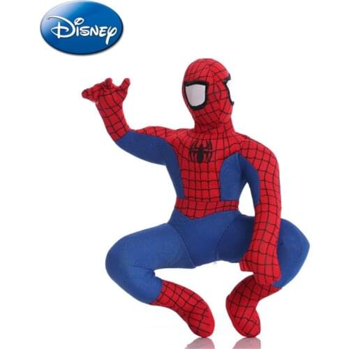 24cm Disney Marvel Avengers Endgame Figure Spider-Man Super Hero Car Dolls Plush Toys Cute Auto Accessories Car Decoration