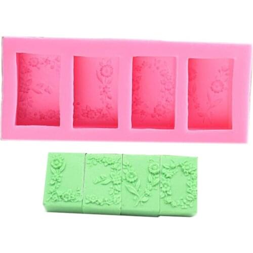 Flower Garland Shape Silicone Mold Fondant Chocolate Soap Moulds Candy Cake Molds Embossed Sugar Arts Flower DIY Wedding Decor