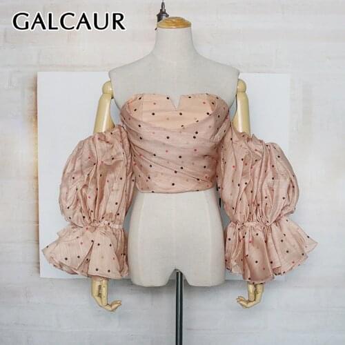 Цветные блузки GALCAUR China At AliExpress