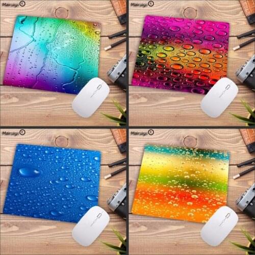 Mairuige Water Drop On the Glass Comfort Mouse Mat Gaming Speed Mousepad Size for 18x22cm 20x25cm 25x29cm Small Mousepads