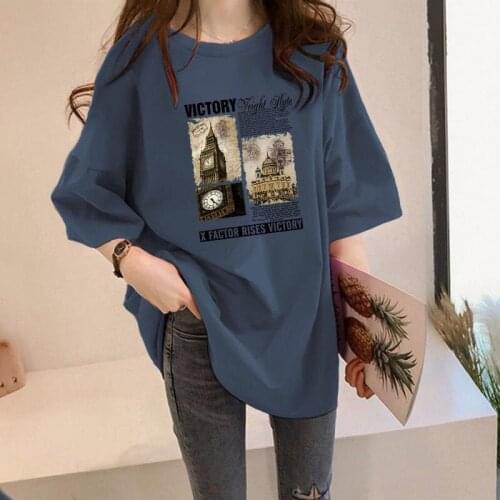 2021 Summer Loose Short-Sleeved T-shirt Womens Inner Half-Sleeved Bottoming Shirt T-Shirt New Large Size Womens Top Ins