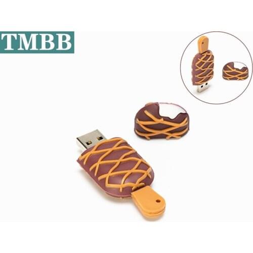BiNFUL Mini Ice Cream Cartoon Model Pen drive USB flash drive Pendrive 4g 8g 16g 32g 64G 128GB usb 2.0 flash memory stick u disk