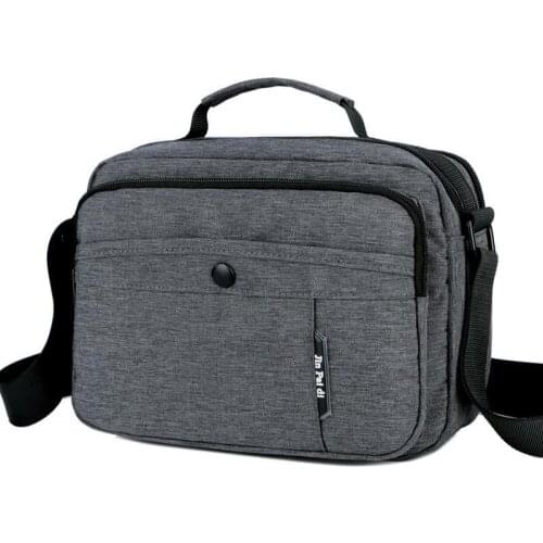 Mens waterproof Oxford cloth Horizontal shoulder bag casual all-match messenger bag large-capacity handbag mens crossbody bag