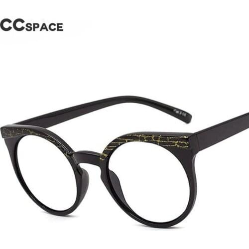 46912 Anti Blue Light Eyebrown Cat Eye Round Glasses Frames Retro Men Women Fashion Computer Eyeglasses