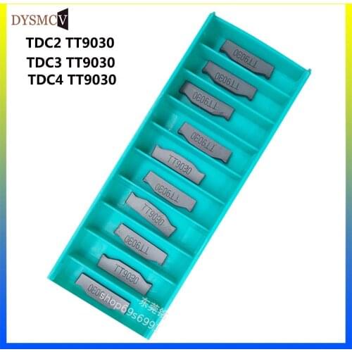 10pcs TaeguTecTDC2 TDC3 TDC4 TT9080 TT9030 Carbide Inserts 2MM 3MM 4MM Grooving CNC Lathe Tool Turning Tool CNC Tools Slotting