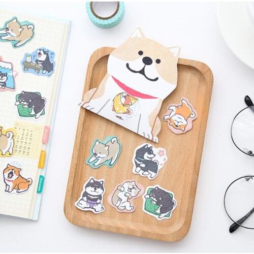 30pcs/bag Cute Shiba Inu Dog Stickers Husky Stationery Stickers DIY Decoration Scrapbook Diary Album School Supplies