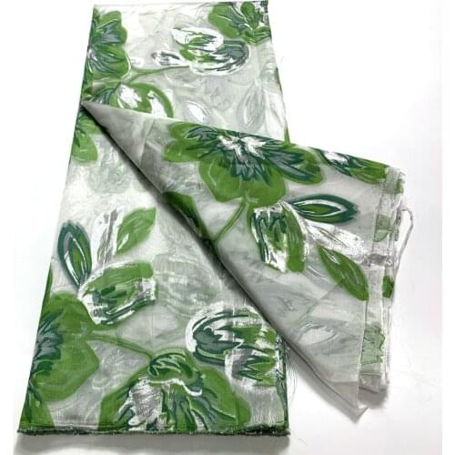 New Design Organza Lace African French Lace Fabric 2021 High Quality Nigerian Tulle Brocade Jacquard Lace Fabric For Party M5048