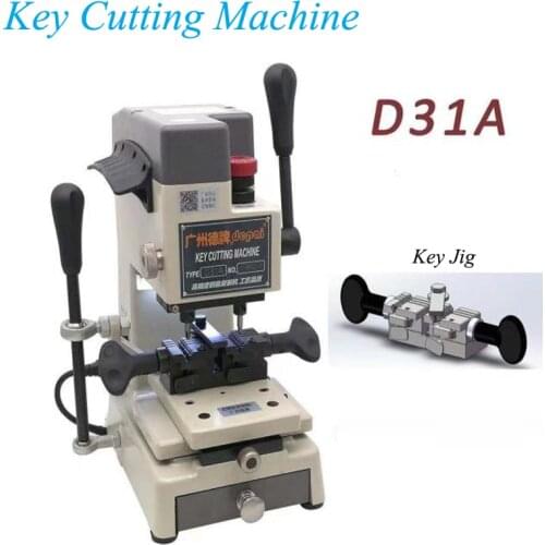 Tungsten Steel Knife Hollow Key Speed Regulation New Manual Feeding Vertical Key Machine D31A