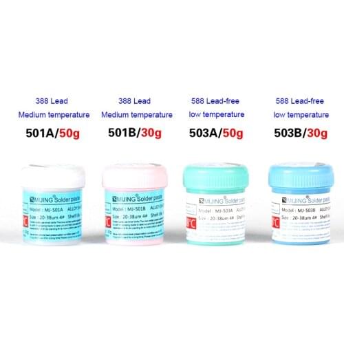 MJ-501 Solder Paste High Purity Welding Flux for BGA NAND IC Chip Reballing SMT SMD Welding Paste