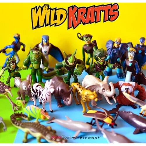 Original bulks Wild Kratts Animal Koala bat lizard whale dolphin Hermit crab frog model figure figurine Toy collectible