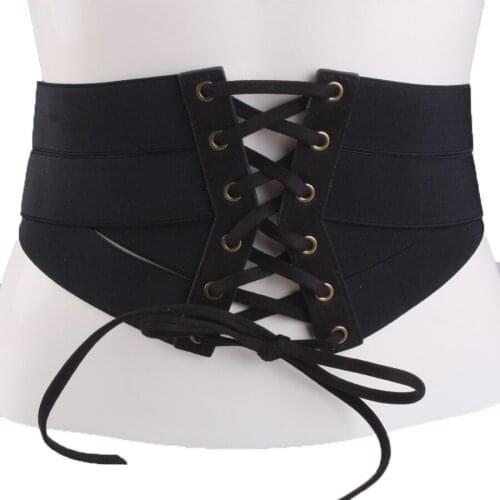 Elastic waistband corset belt cummerbund #BLT17017