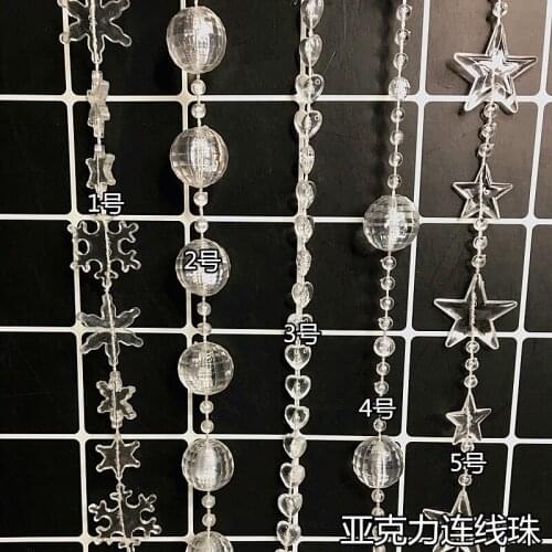 Christmas tree jewelry acrylic wedding bead curtain crystal road lead porch partition curtain KTV decoration