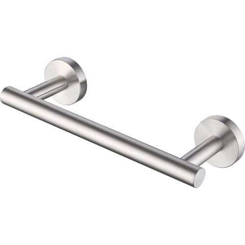 Hand Towel Bar Bathroom Towel Holder Kitchen Dish Cloths Hanger SUS304 Stainless Steel RUSTPROOF Wall Mount No Drill Brushed