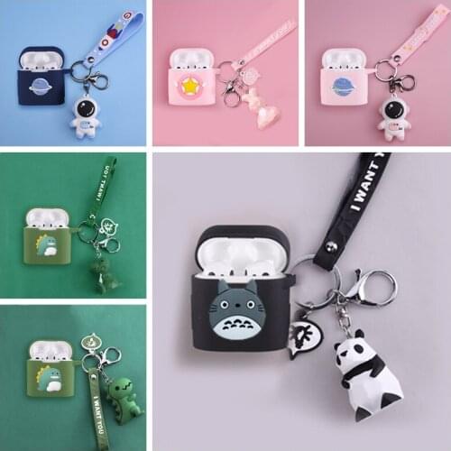 For Xiaomi Mi Air 2 2s Case Cartoon Animals Silicone Wireless Bluetooth Earphones Protective Cover AirDotsPro2s
