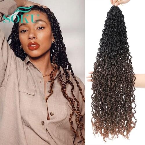 Synthetic Passion Twist Majesty Twist Crochet Hair Braids Dreadlocks Curly Crochet Ombre Passion Twist Braiding Hair 20 Stands