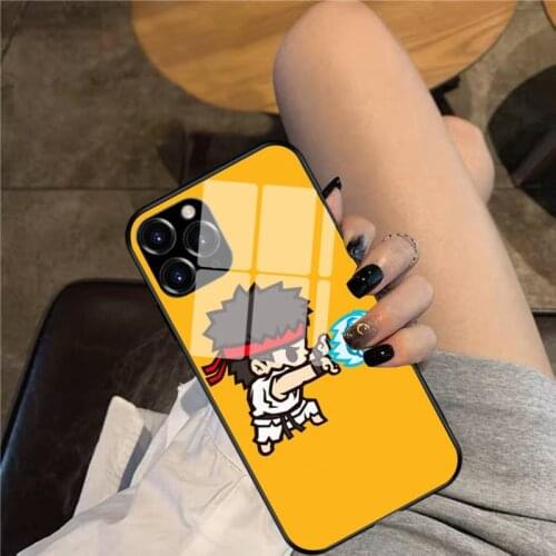 Hadoken Phone Case Glass Phone Case For iphone 12 11 Pro Max XS XR X 8 7 Plus SE2 Case