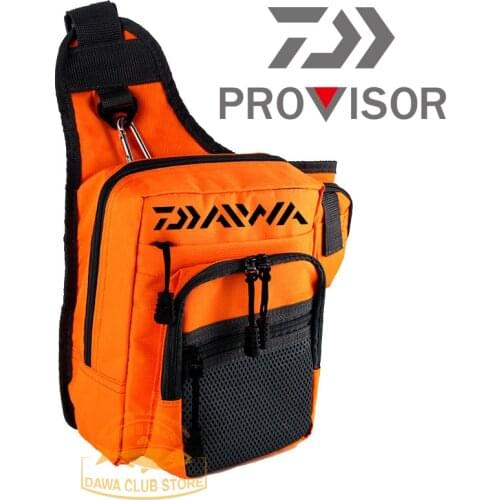 DAIWA Fishing Bag Multifunctional Fishing Tackle Bags Single Shoulder Crossbody Bag Waist Pack Fish Lures Storage Fishing Bag