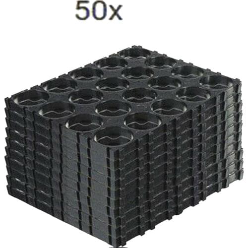 50x 18650 Lithium Battery Triple Holder Bracket Battery Storage Protection Boar