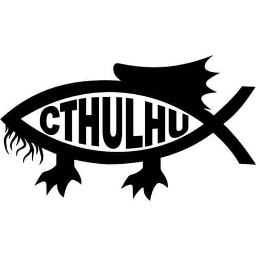 30cm Cthulhu Fish Fashion Car Sticker Decor Vinyl Decal 6Zf-096