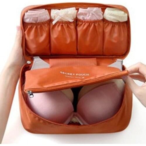 Womens Storage Bag Travel Necessity Accessories Underwear Clothes Bra Organizer Cosmetic Makeup Pouch Case