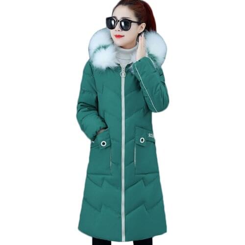 Women Parkas Winter Ladies Casual Long Coats Woman Jackets Winter Women Hooded Cotton Parkas Warm Coat plus size L-4XL Outwear