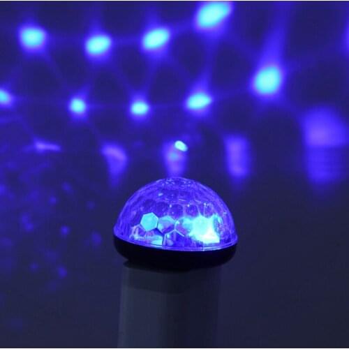 1PC Mini USB RGB Light LEDCar Modeling Car Ambient Light NeonInterior AtmosphereLight Car Jewelry