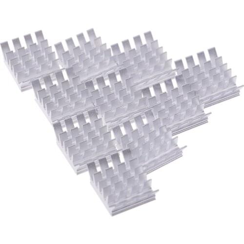 10Pcs Radiator Aluminum Heatsink Cooler Radiator Heat Sink For Motherboard DDR VGA RAM Memory IC Chipset Cooler Computer Parts